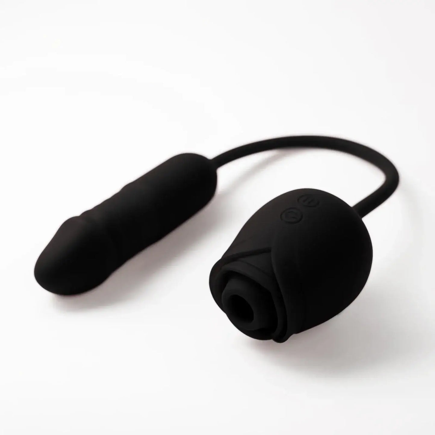 Waterproof black Rosemary tongue vibrating rose masturbator