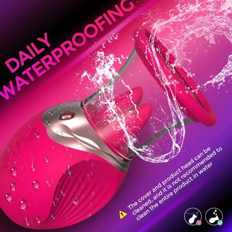 Daily waterproof rose toy for bathtub and shower relaxation