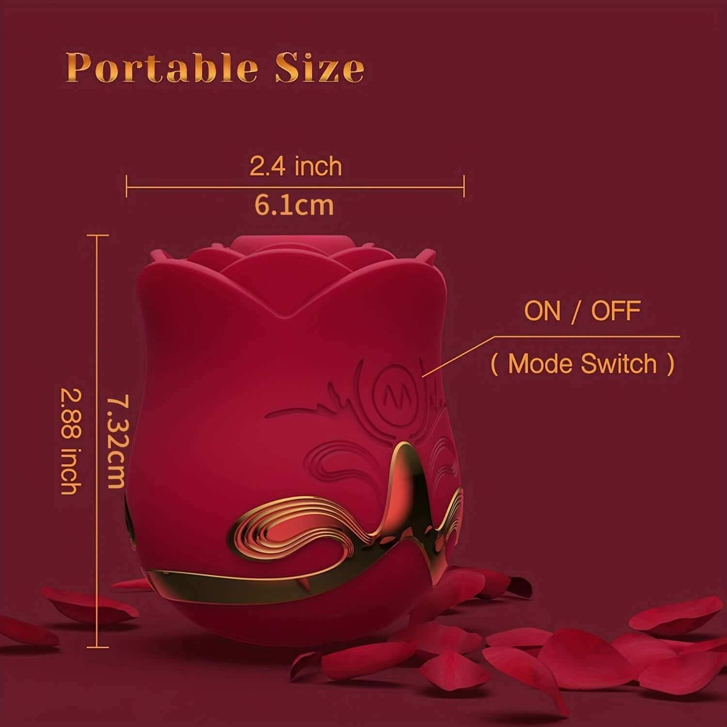 Portable and discreet rose sex toy adult product specifications