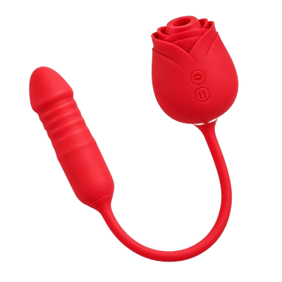 Roselle Duo – Thrusting Rose Toy with Dildo