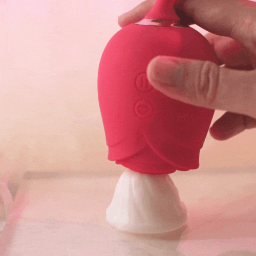 Rose Toy with Thrusting G Spot Vibrator