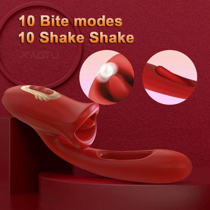 3-In-1 Rose Tongue Toy