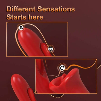 3-In-1 Rose Tongue Toy