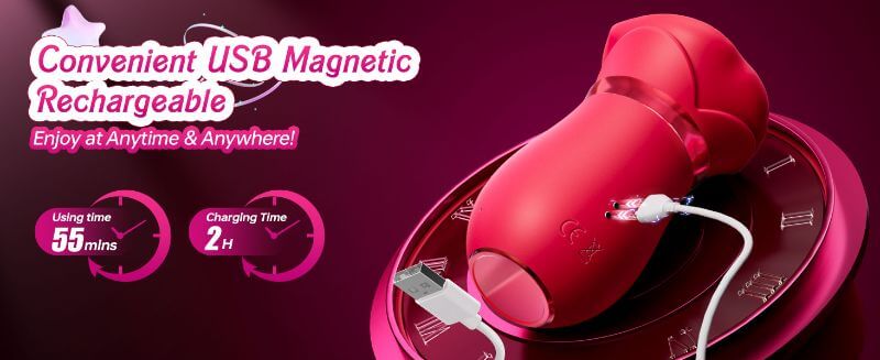 4-IN-1 Sucking & Licking Rose Toy