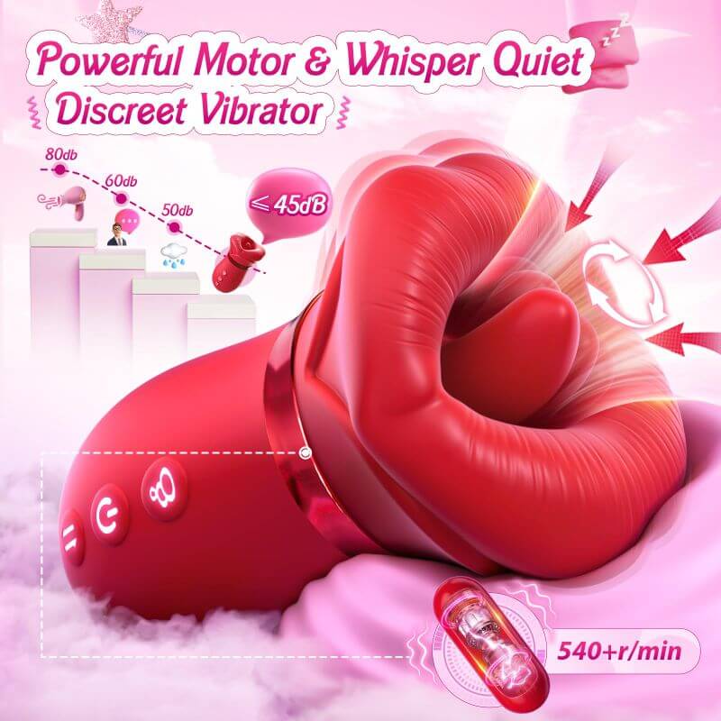 4-IN-1 Sucking & Licking Rose Toy