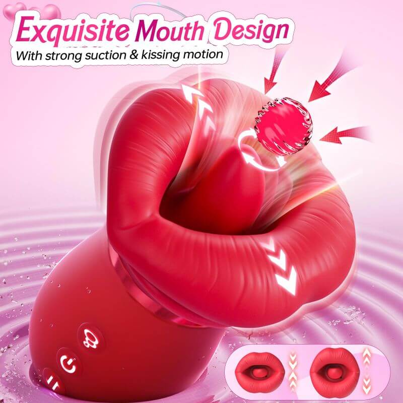 4-IN-1 Sucking & Licking Rose Toy