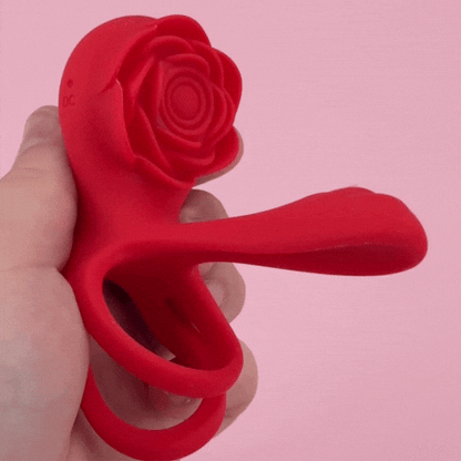 Dual Romance Standing Doggy Double Penis Rings