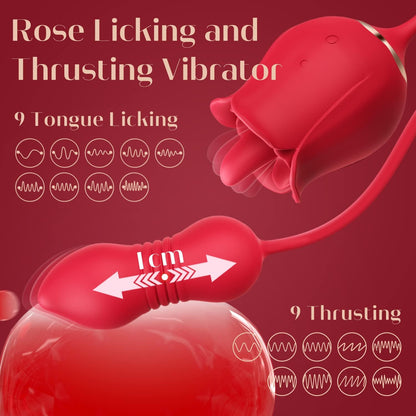 Blooming Rose Tongue Licking