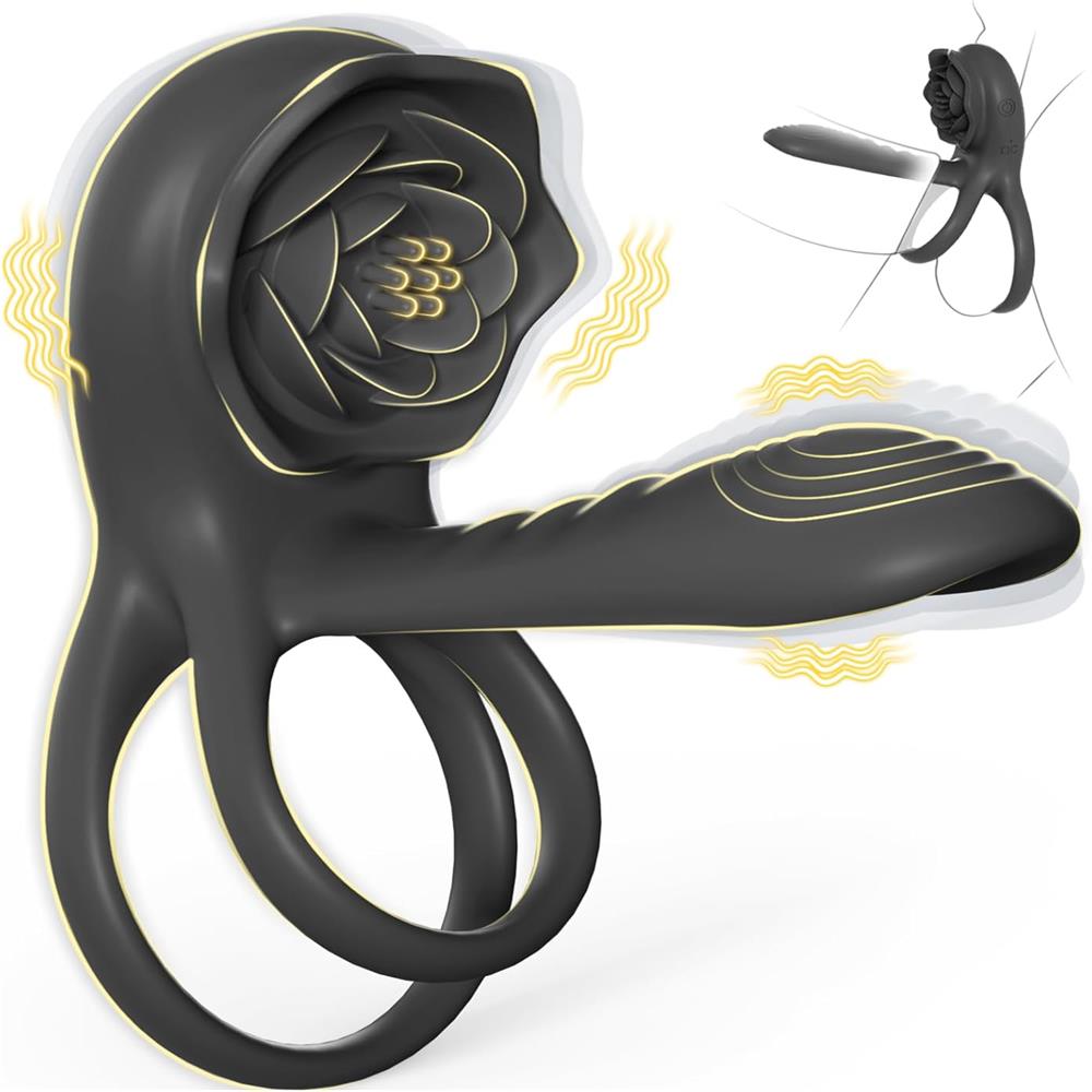 Dual Romance Standing Doggy Double Penis Rings
