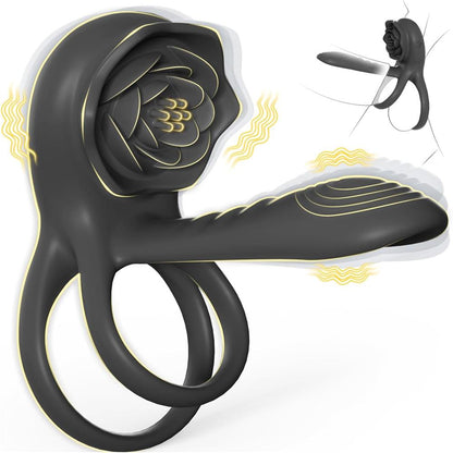 Dual Romance Standing Doggy Double Penis Rings