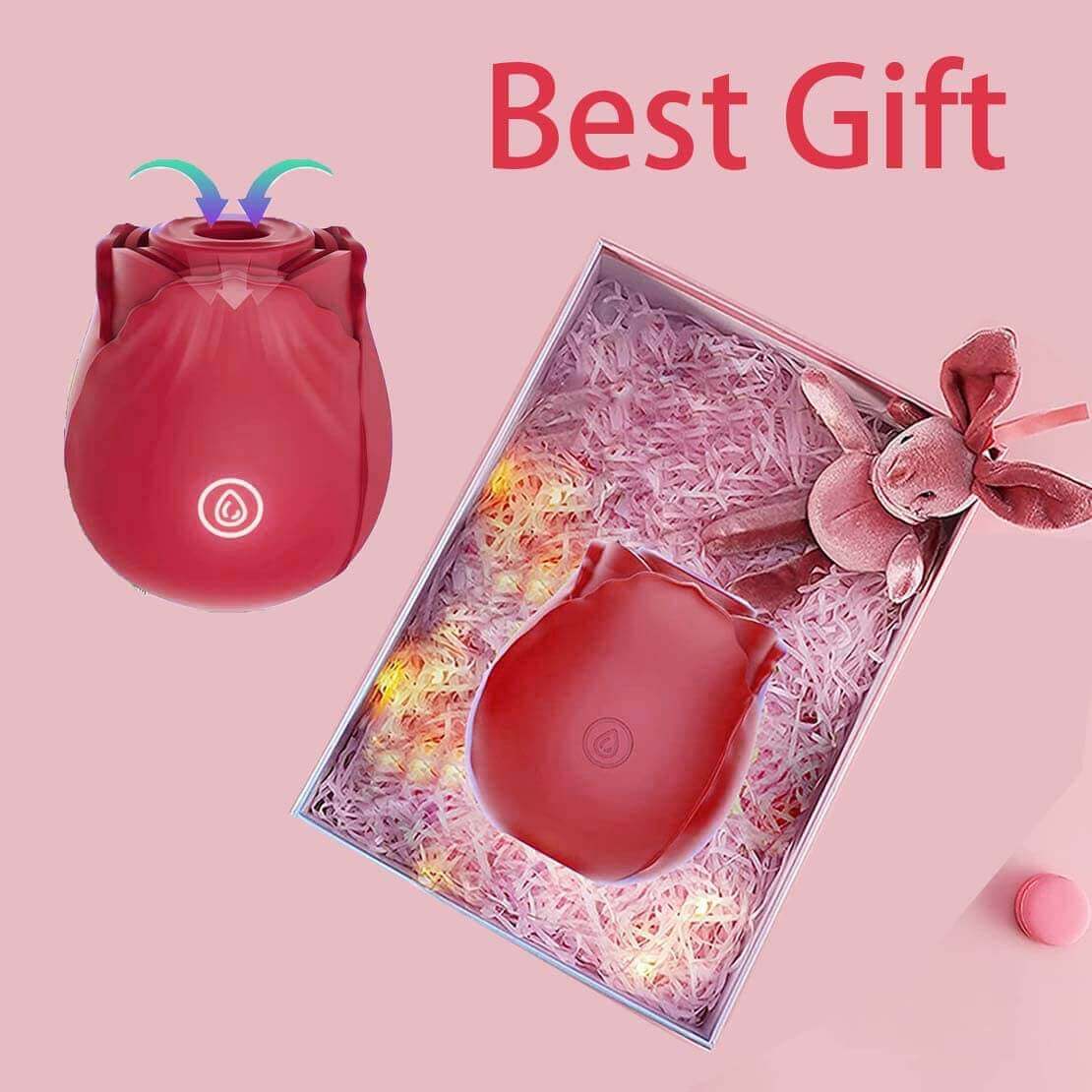 The Rose rose-shaped personal massager, product view
