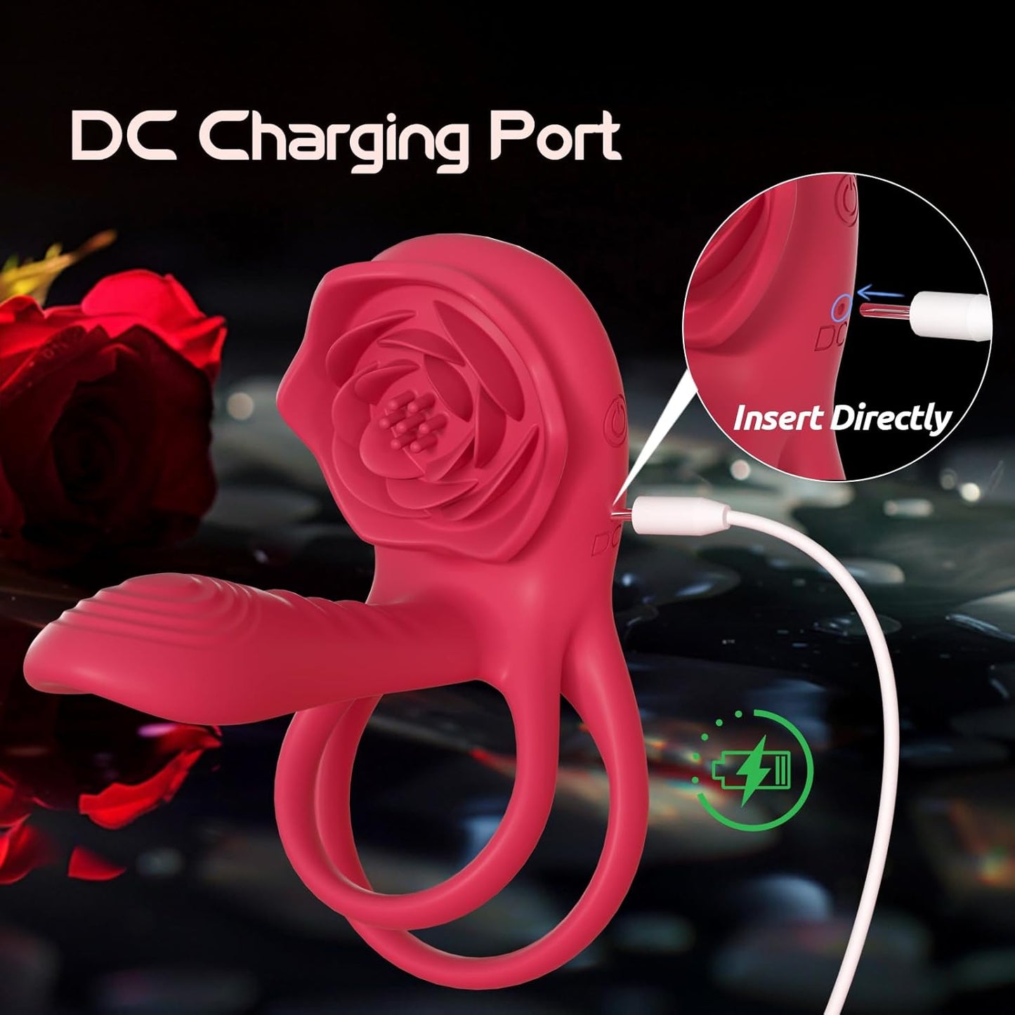 Dual Romance Standing Doggy Double Penis Rings