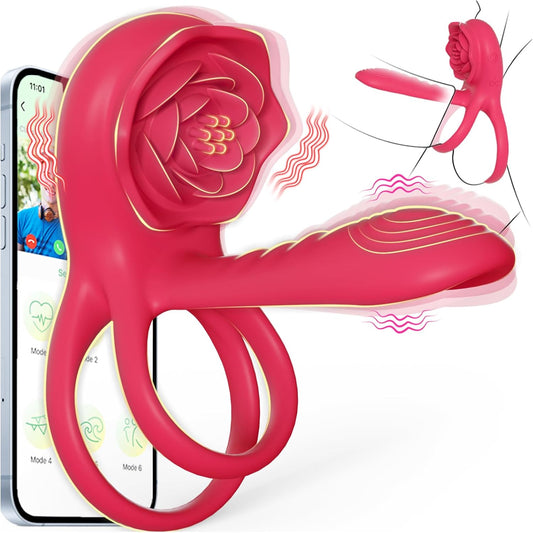 Dual Romance Standing Doggy Double Penis Rings