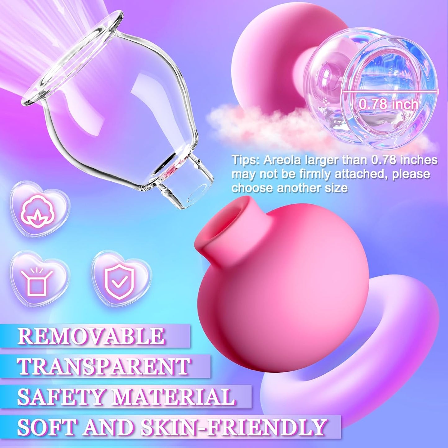 1 Pair Nipple Sucker Toys