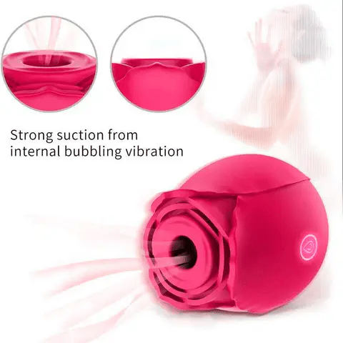 The Rose rose-shaped personal massager, product view