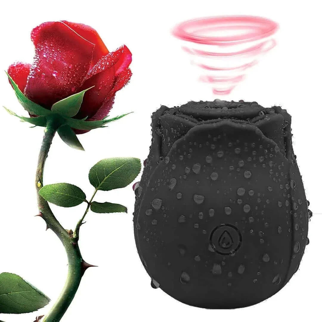 The Rose rose-shaped personal massager, product photo