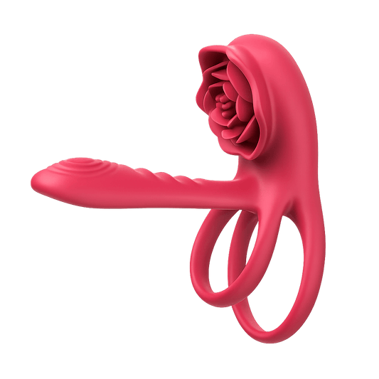 Dual Romance Standing Doggy Double Penis Rings