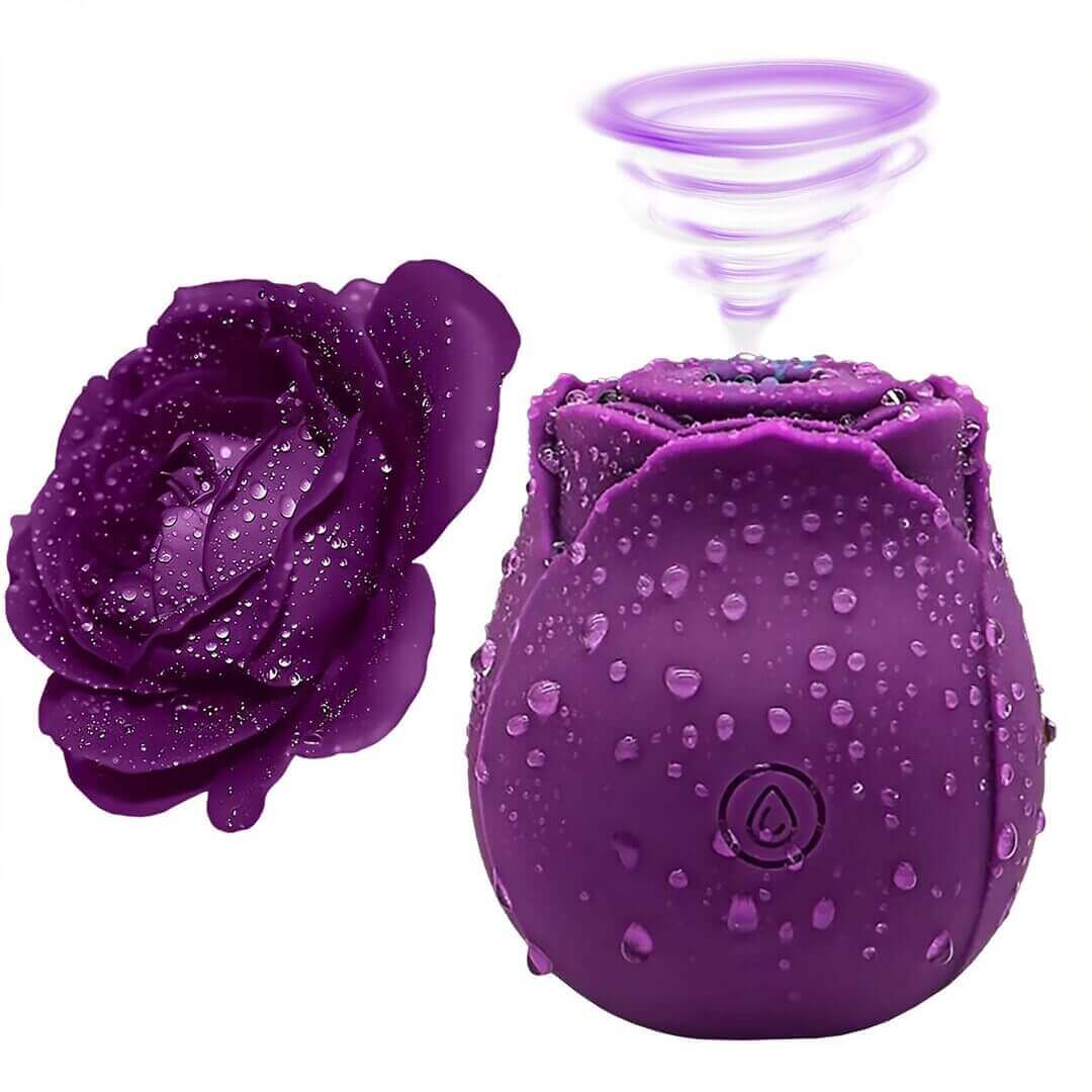 The Rose rose-shaped personal massager, product view
