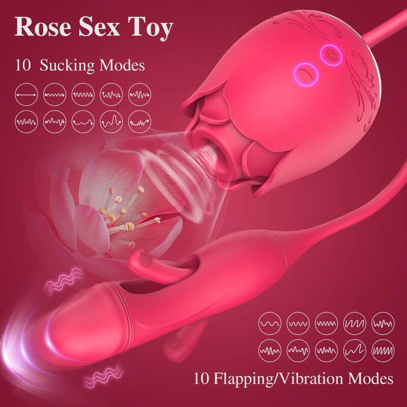Rose Sex Toys Sucking Vibrator