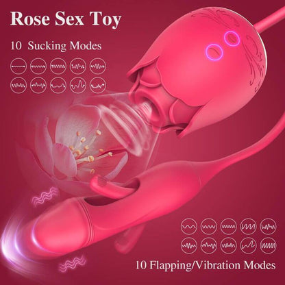 Rose Sex Toys Sucking Vibrator