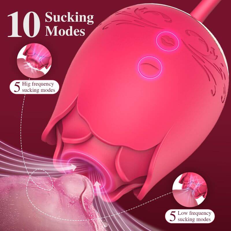 Rose Sex Toys Sucking Vibrator