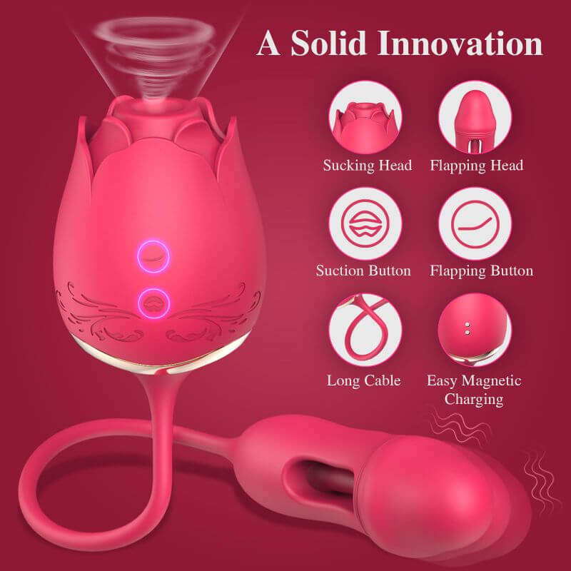 Rose Sex Toys Sucking Vibrator