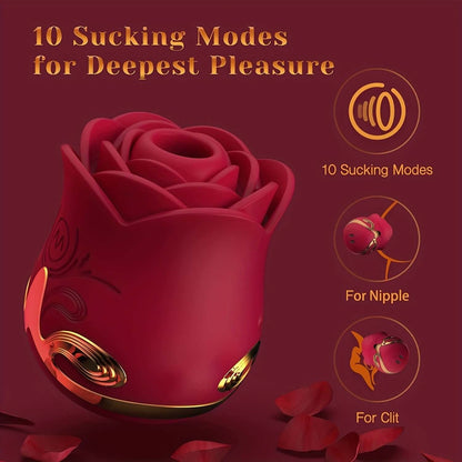 Rose Vibrator Clitoral Sucking Stimulator