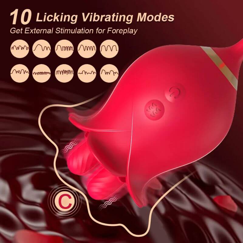 Sexual Rose With Dildo