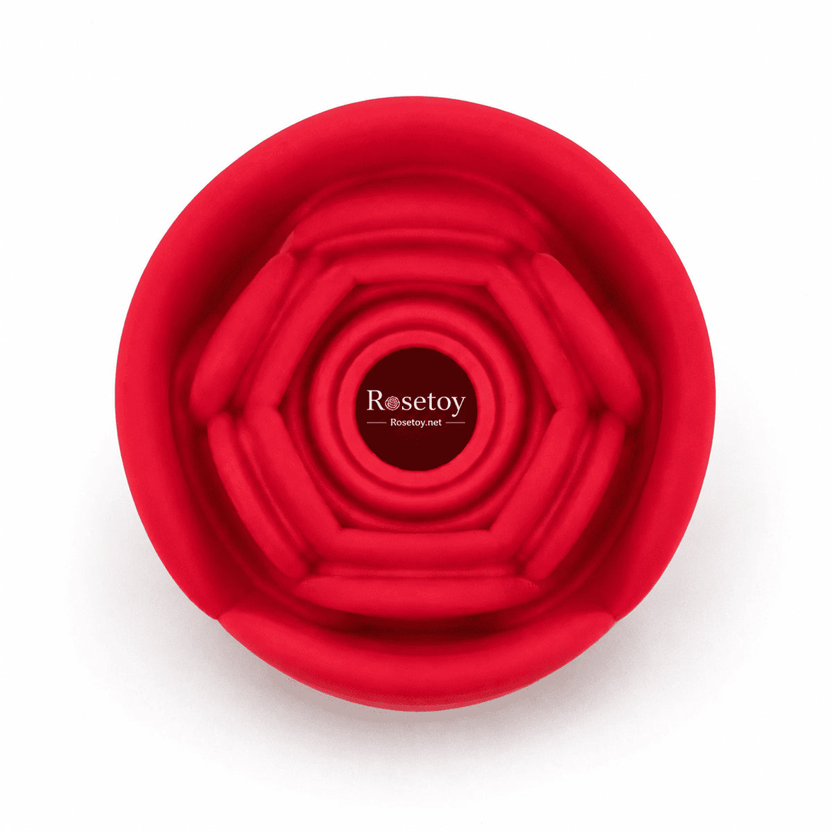 Top view of the Roselle Classic Rose Toy suction opening