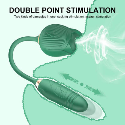 Green Rose Toy IPX7 10 modes vibrator