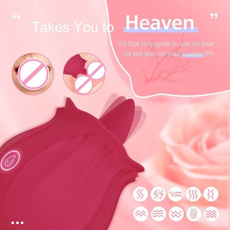 Rosebud Toy | 10 Modes Tongue Licking Vibrators