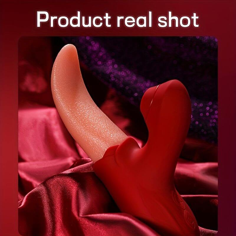 Rose Tongue Vibrator - 360-Degree Stimulation