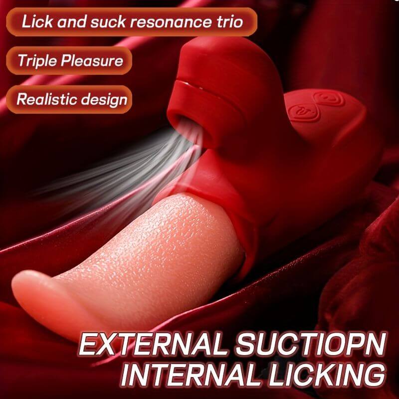 Rose Tongue Vibrator - 360-Degree Stimulation