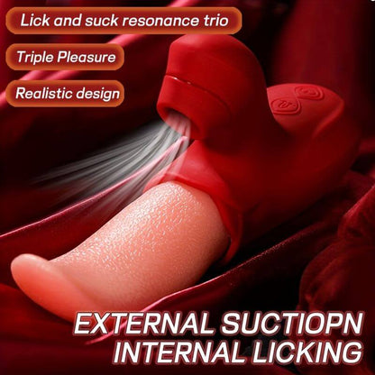 Rose Tongue Vibrator - 360-Degree Stimulation