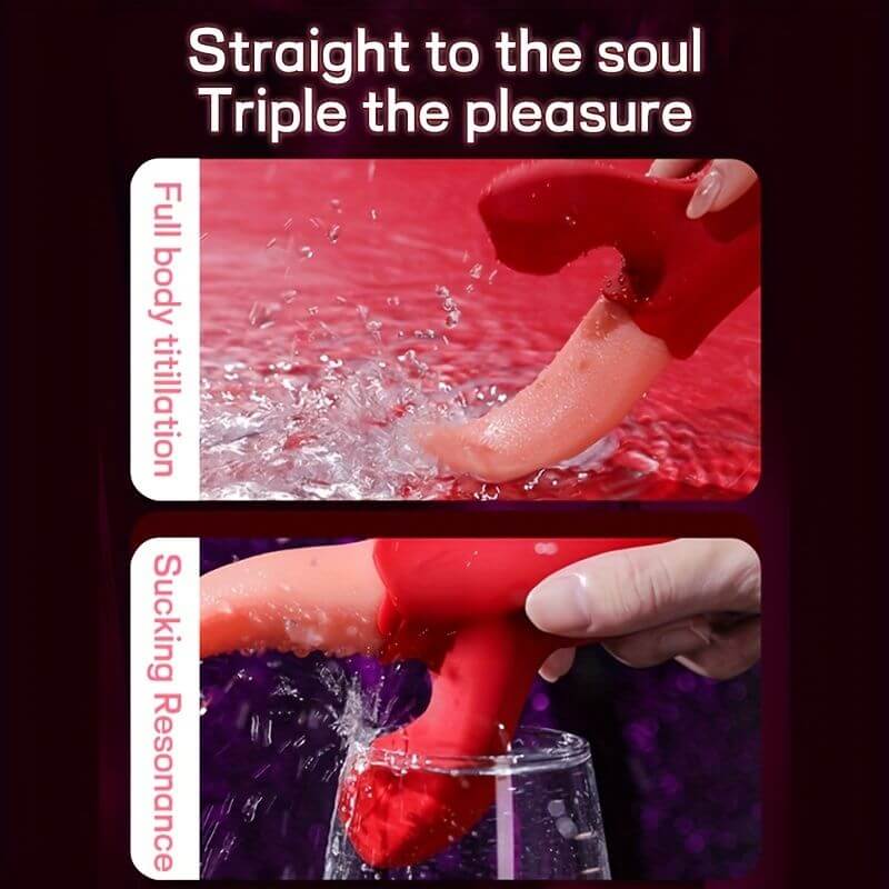 Rose Tongue Vibrator - 360-Degree Stimulation