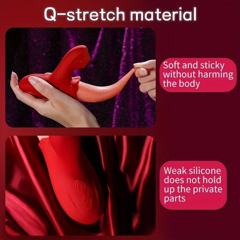 Rose Tongue Vibrator - 360-Degree Stimulation