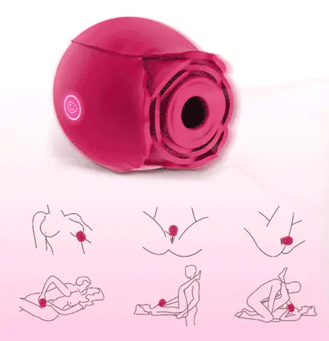 The Rose rose-shaped personal massager, product photo