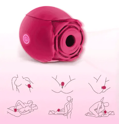 The Rose rose-shaped personal massager, product photo