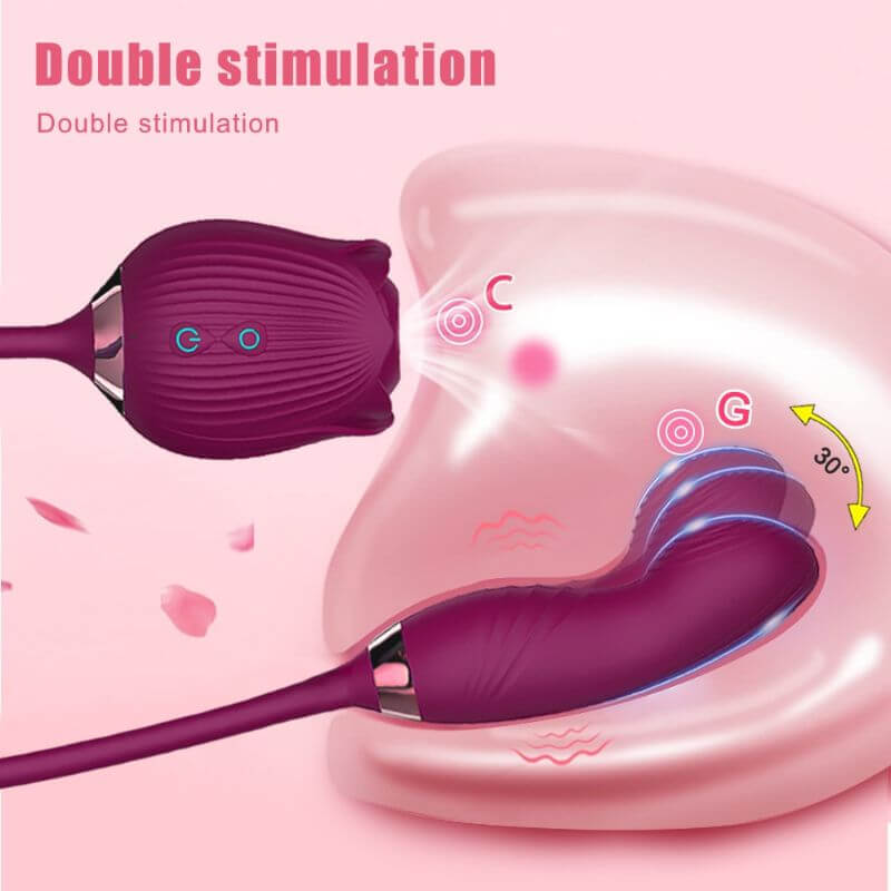 Rose Toy with Dildo for Women