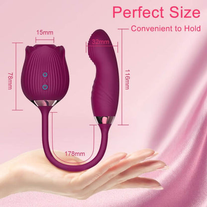 Rose Toy with Dildo for Women
