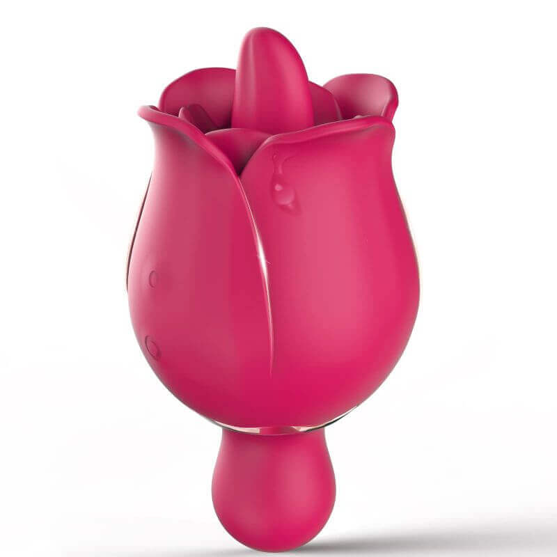 Rose Vibrator | Clitoral Tongue Licking Toy with 9 Modes