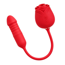 Roselle Duo – Thrusting Rose Toy with Dildo