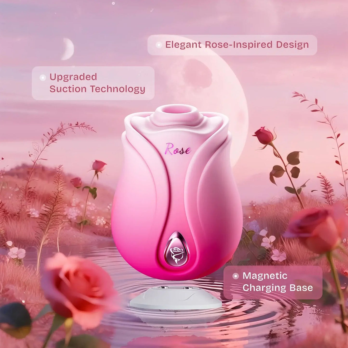 Rose toy Vibrator moon