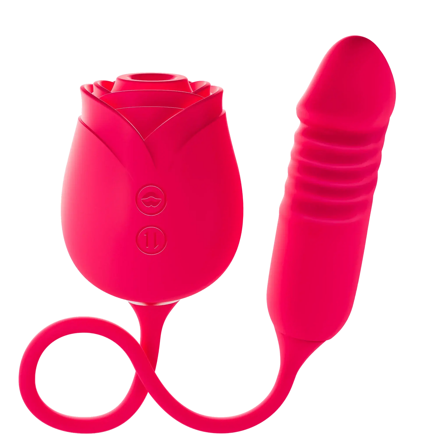 Rosemary rose toy vibrator with handle clitoral stimulator