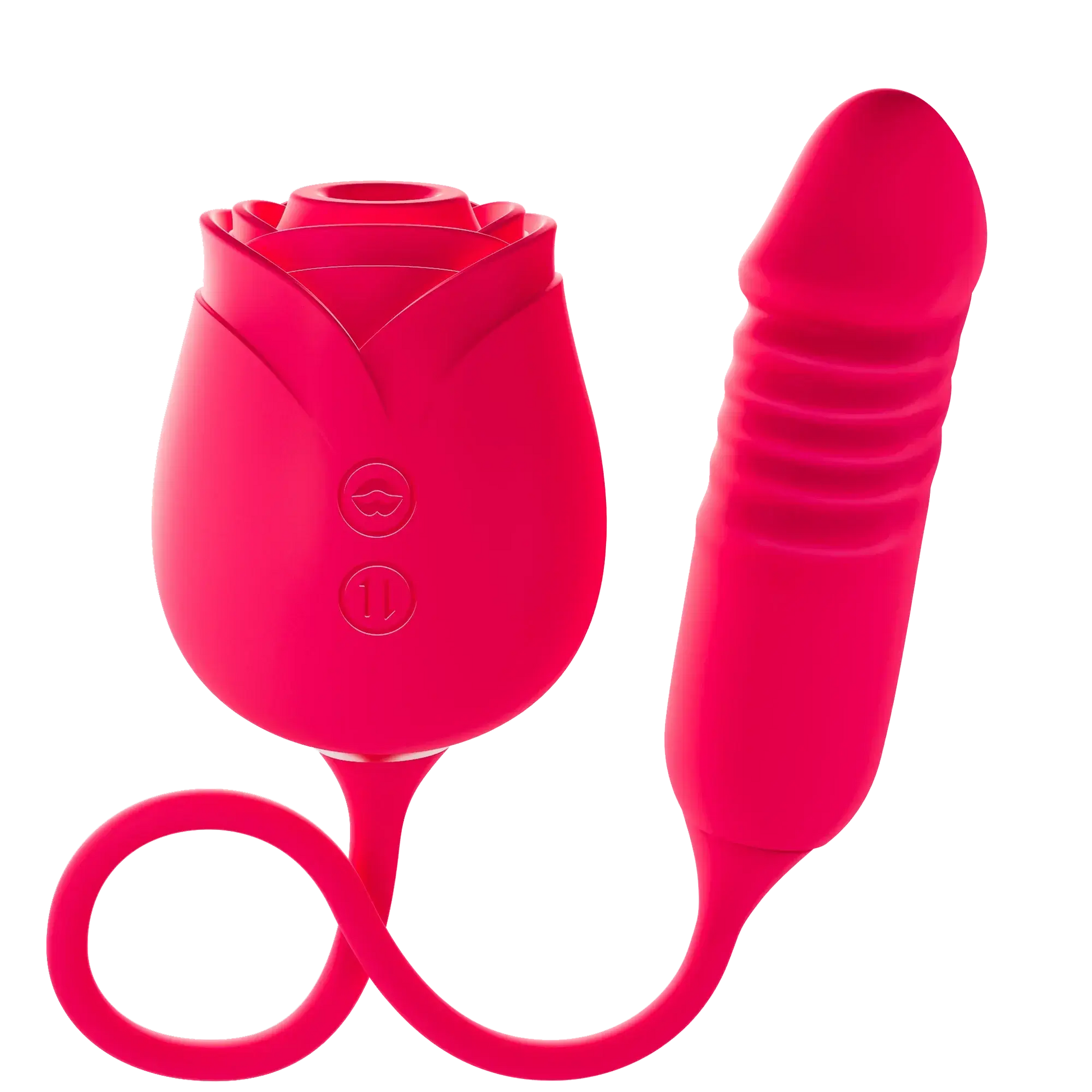 Rosemary rose toy vibrator with handle clitoral stimulator