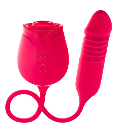 Rosemary rose toy vibrator with handle clitoral stimulator