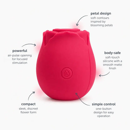 The Rose rose-shaped personal massager, product photo